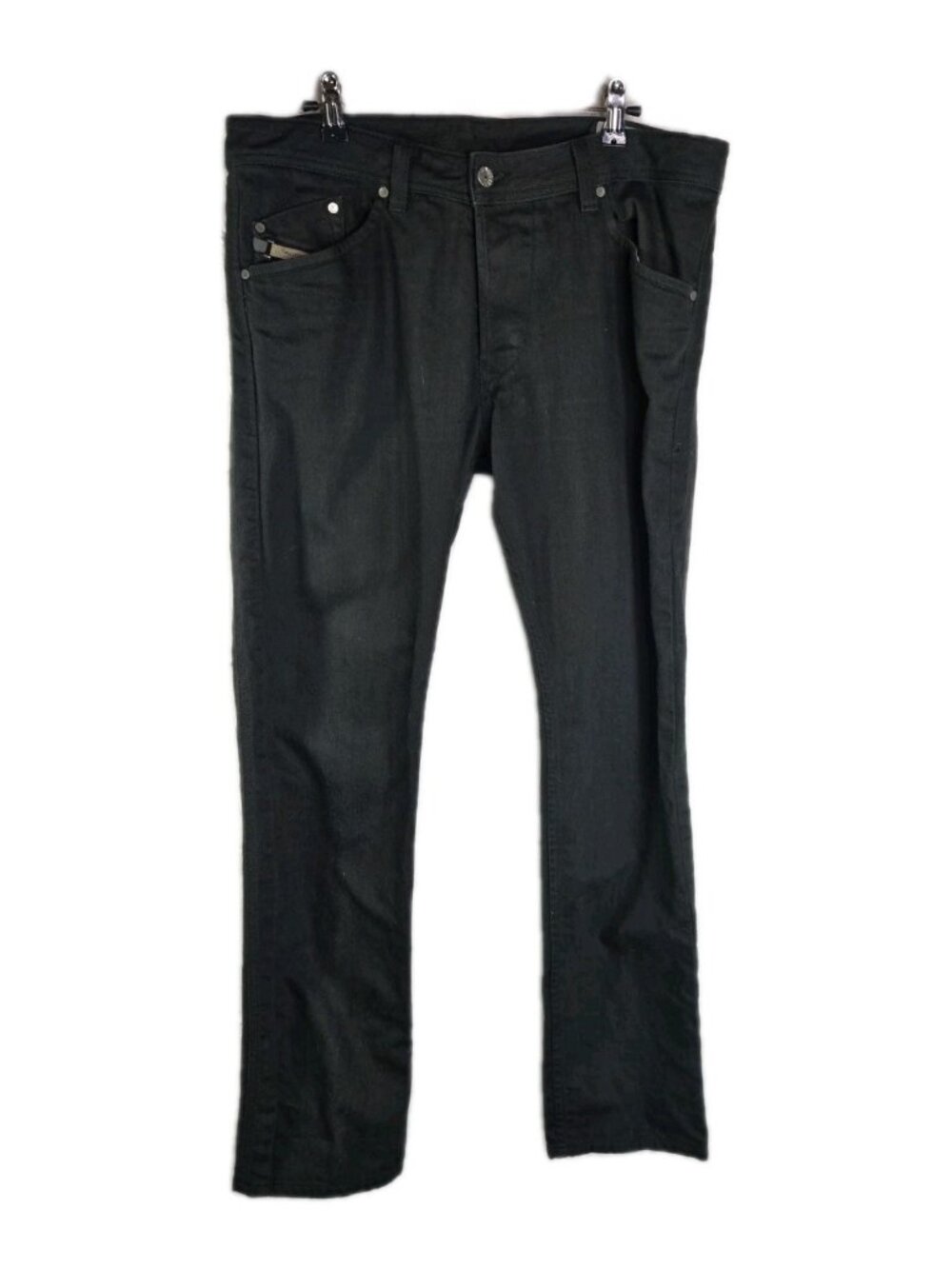 Diesel Darron Regular Slim Tapered Charcoal Button Fly Jeans Indian Tag 34 x 32